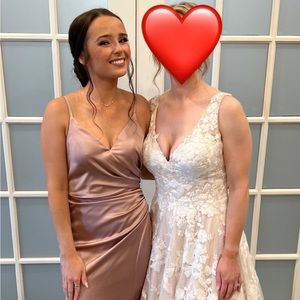 Satin Rose Dress